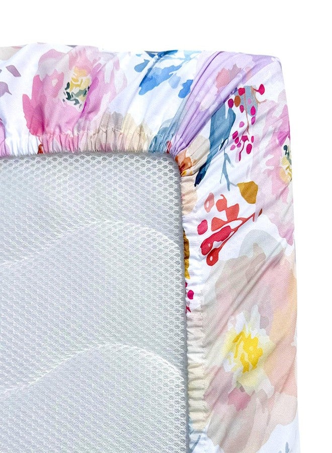 AMROSE 3 Pack Changing Pad Covers, 32" x 16" Ultra Soft Microfiber Diaper Change Table Sheets for Baby Girls, Happy Garden - Image 5