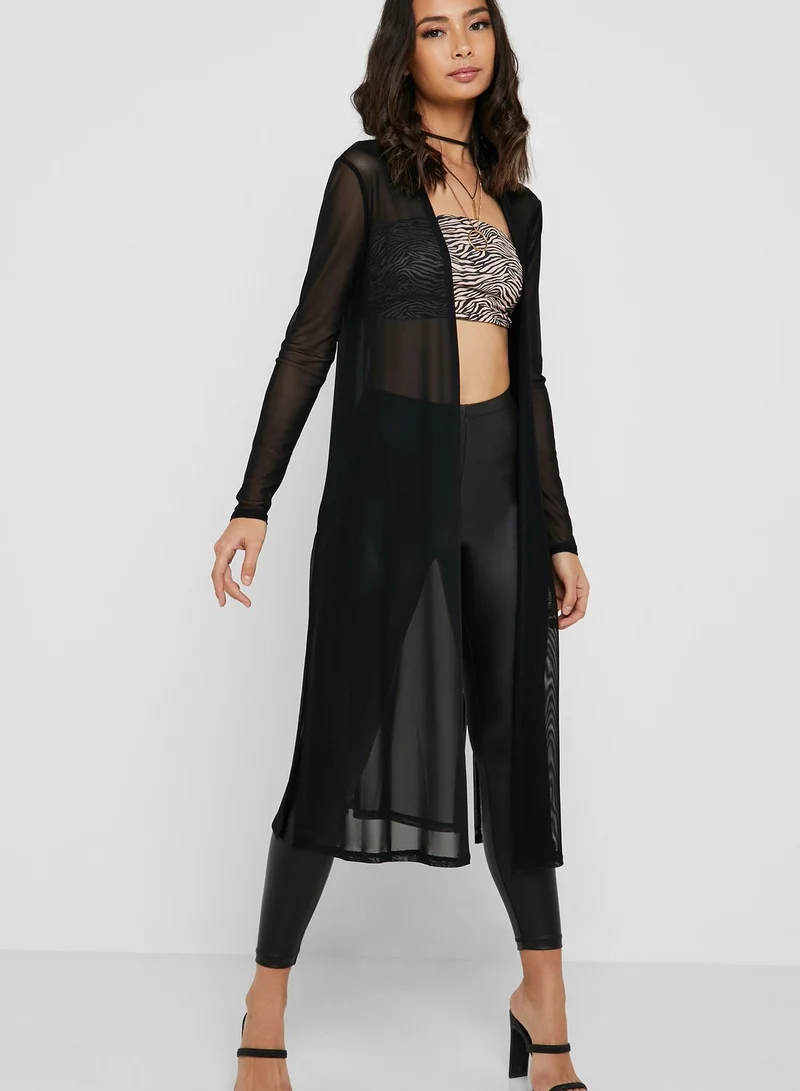 FOREVER 21 Longline Sheer Cardigan