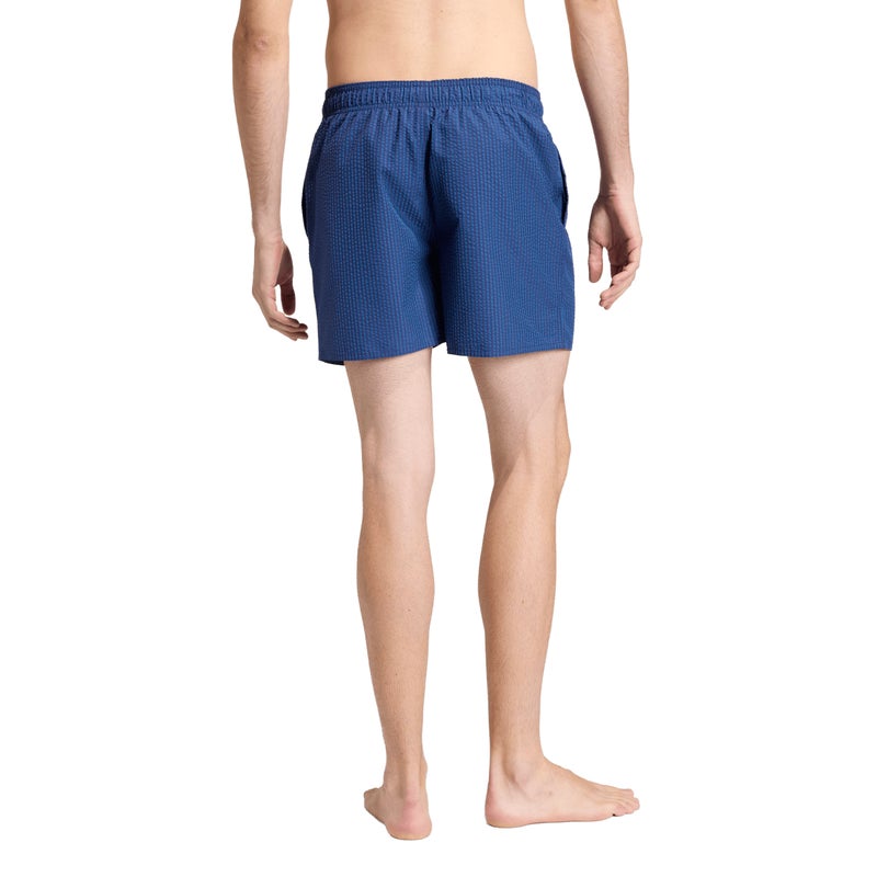 Adidas Seersucker Stripy Swim Shorts 5-Inch - Dust Purple/Dkblu - Image 3