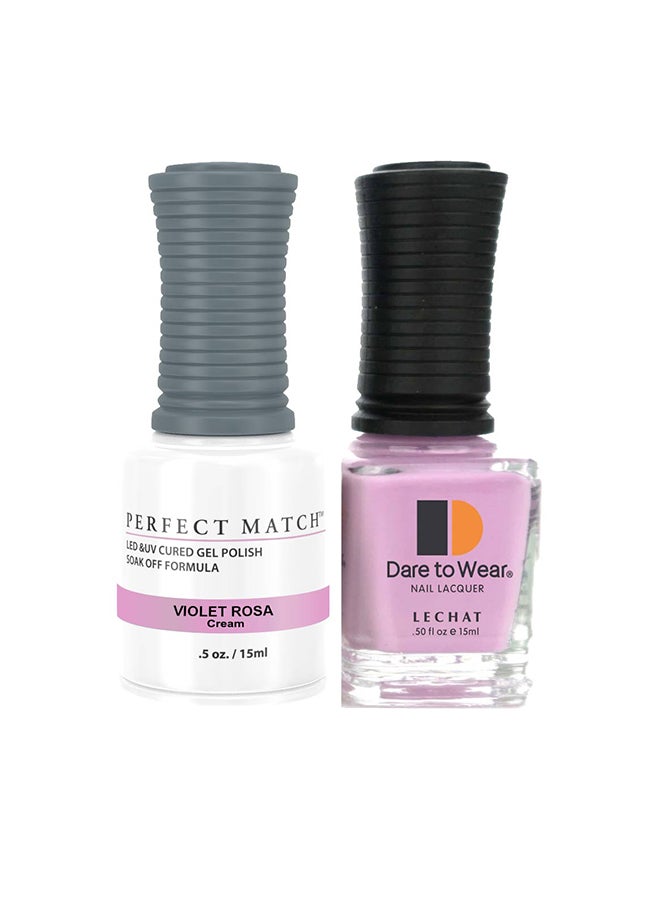 Lechat Soak Off Gel Nail Polish UV LED Gel Polish Violet Rose PMS228 - Image 1