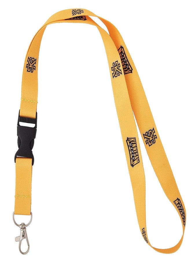 Desert Cactus Kennesaw State University Lanyard Owls KSU Car Keys ID Badge Holder Keychain Detachable Breakaway Snap Buckle (Yellow) - Image 2