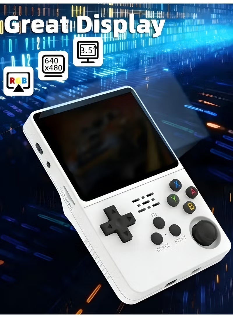 Ump R36S Retro Handheld Game Console, Video Game Console,Portable Pocket Arcade,Built-in 128G,with 36000+ Games, 3.5 Inch IPS Display, Open Source Linux Emulator System, Portable Pocket Arcade, OTG Supported, Expandable to 256GB, Birthday/Holiday Gifts - Image 5