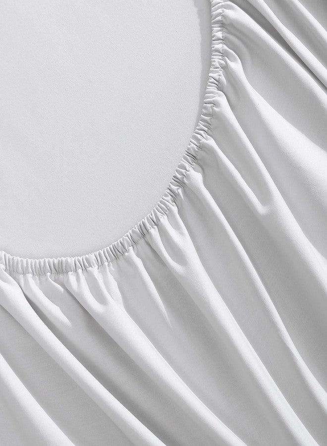 Kenneth Cole - Sheet Set, Breathable Percale Cotton Bedding, 200 Thread Count, Deep Pockets & Moisture Wicking, Solid Home Decor (Cool Zone Grey, Full) - Image 4