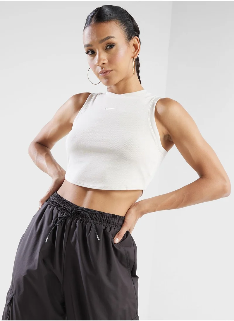 Nike Nsw Essential Ribbed Cropped Tank