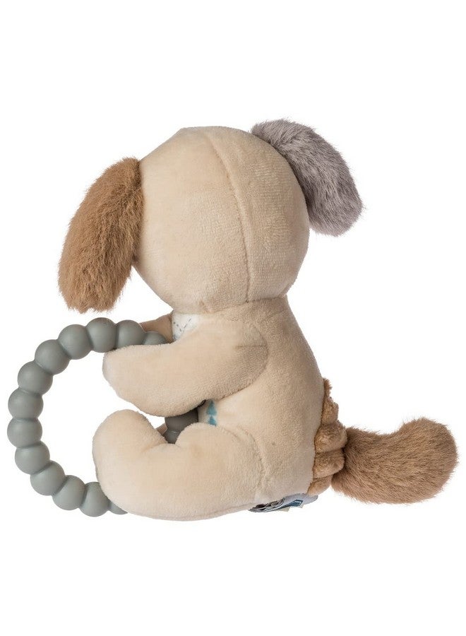 Mary Meyer Soft Baby Rattle With Soothing Teether Ring, 6-Inches, Parky Puppy - Image 3