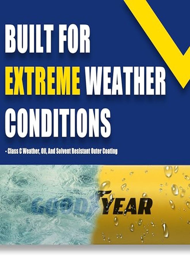 Goodyear 6' x 3/8" Rubber Whip Hose Yellow 250 PSI - Image 4