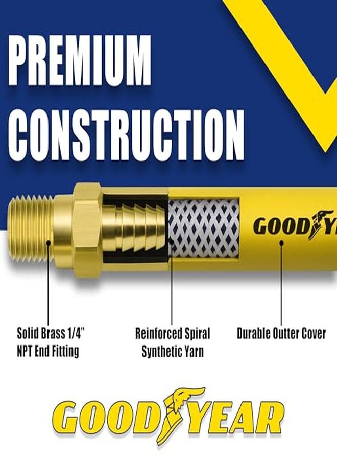 Goodyear 6' x 3/8" Rubber Whip Hose Yellow 250 PSI - Image 3