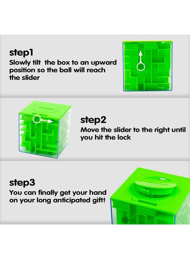 ThinkMax Money Maze Puzzle Box For Kids And Adults, Perfect Money Holder Maze Puzzle Gift Box (Green) - Image 3