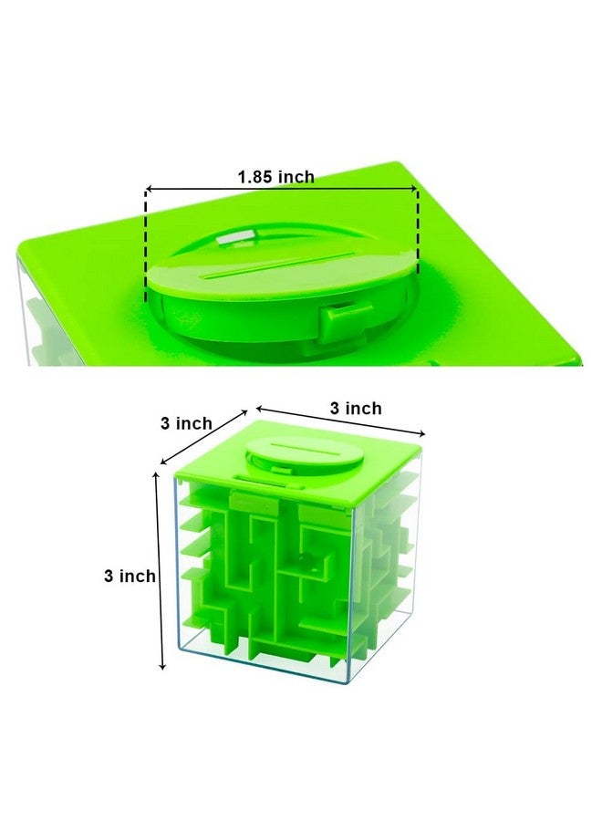 ThinkMax Money Maze Puzzle Box For Kids And Adults, Perfect Money Holder Maze Puzzle Gift Box (Green) - Image 2