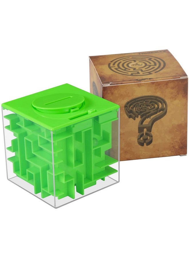 ThinkMax Money Maze Puzzle Box For Kids And Adults, Perfect Money Holder Maze Puzzle Gift Box (Green) - Image 5