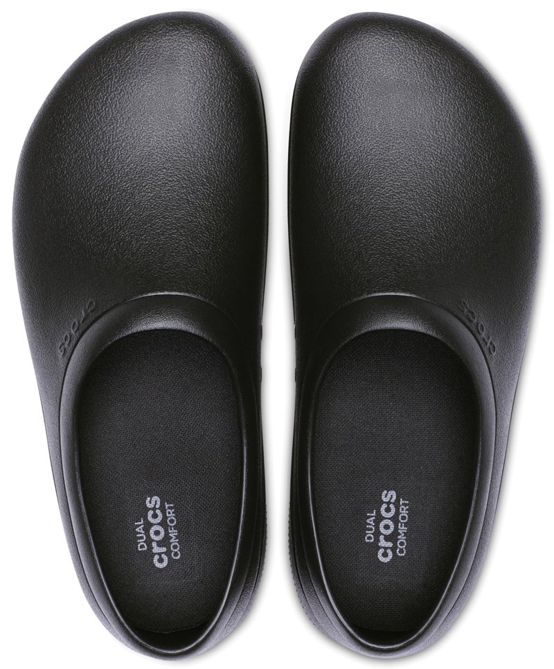 Crocs Unisex-Adult On The Clock Clogs, Slip Resistant Shoes, Black, 10 Women/8 Men - Image 4