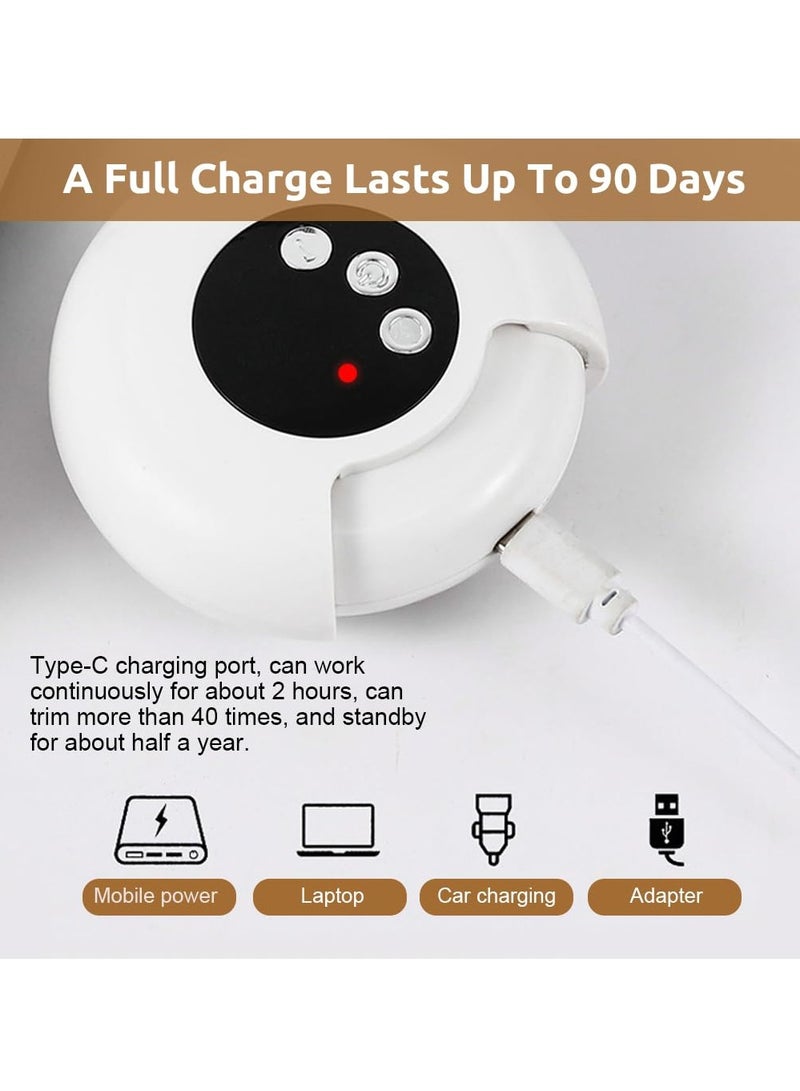 نكومي مقص أظافر كهربائي مزود بمصباح LED و3 سرعات قابلة للتعديل وقابلة لإعادة الشحن عبر USB ومبرد أظافر كهربائي ومقص أظافر آمن لتقليم الأظافر وأدوات مانيكير - Image 5