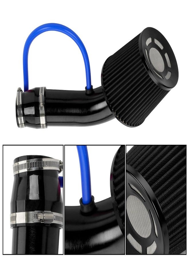 BARTOO Cold Air Intake Pipe Alumimum 3'' Cold air Intake Filter Induction kit (Black) - Image 4