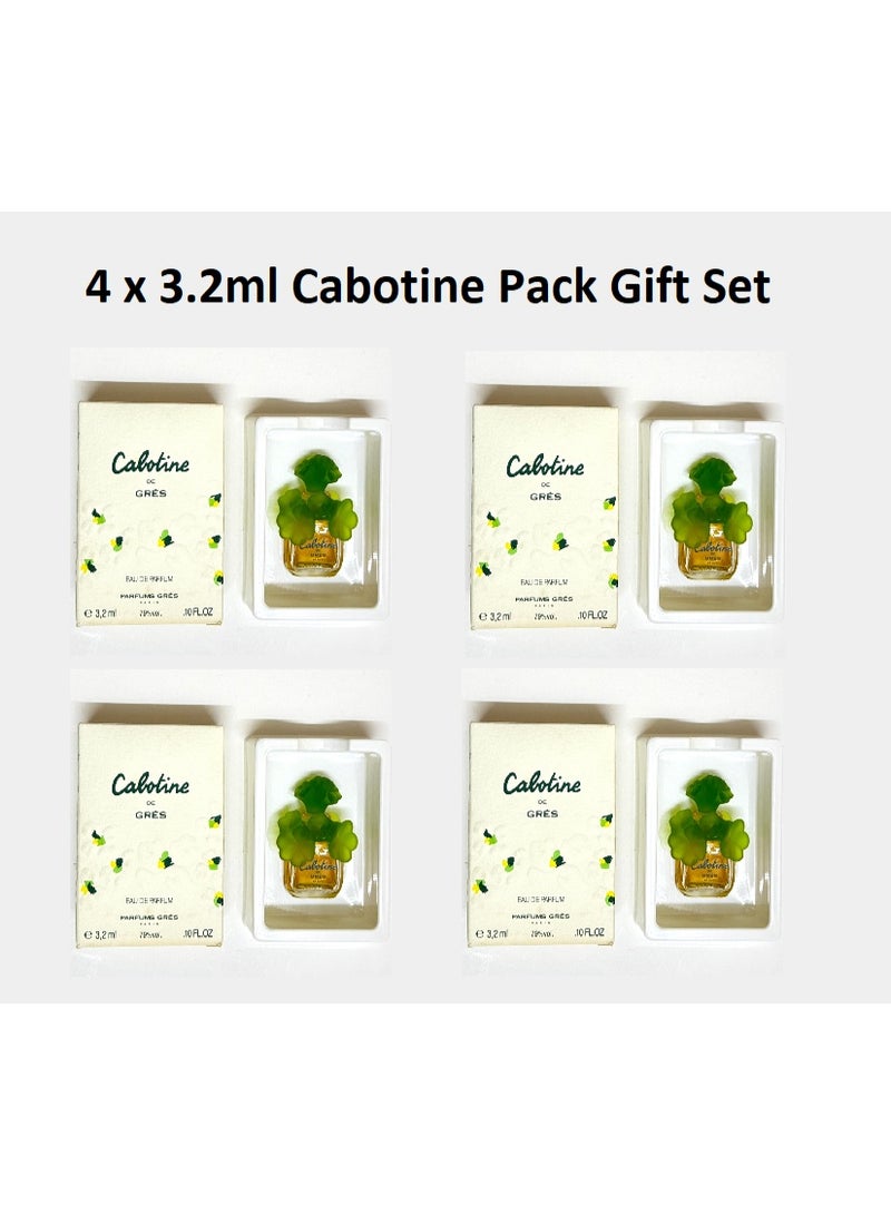 Parfums Gres Cabotine de Gres EDP 4 x 3.2 ml Parfum Original collection pack - Image 1
