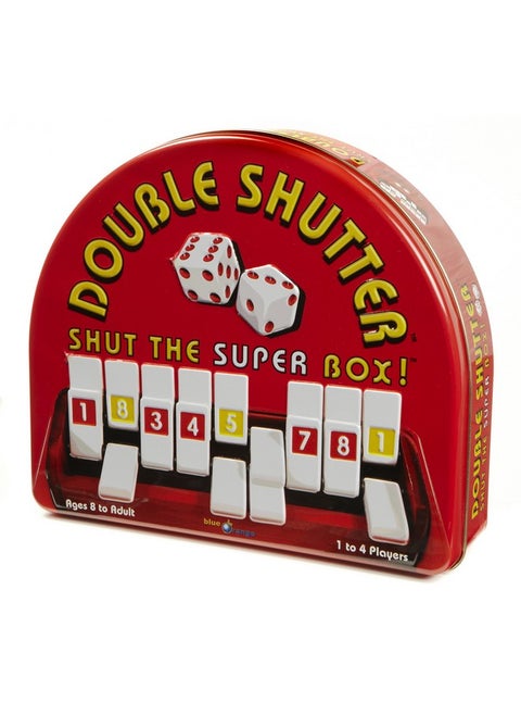 Games Double Shutter Shut The Box Dice Game, Fun Math And Strategy Family Game 1 To 4 Players For Ages 8+