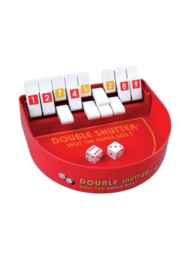 Games Double Shutter Shut The Box Dice Game, Fun Math And Strategy Family Game 1 To 4 Players For Ages 8+