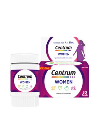 Centrum Women Specially Formulated Multivitamin for Women, 30 Tablets