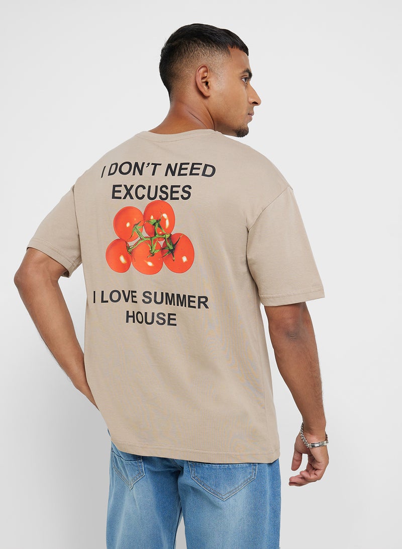 سفنتي فايف تيشيرت بطباعة جرافيك - Image 1