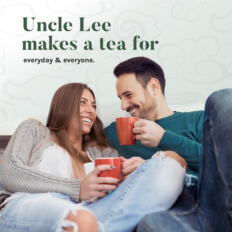 Uncle Lee's Tea Uncle Lee's Organic Green Tea Bags 2-Pack, 106-Count Super Packs - Bright & Refreshing, Lightly Caffeinated Bulk Tea for Home, Office, Camping - Image 4