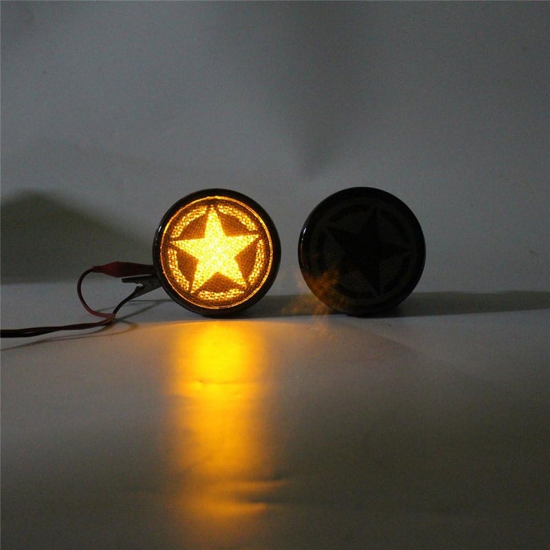V8 GOD Turn Signal Star Lights for Jeep Wrangler JK & Unlimited 2007-2018 - Image 4