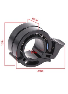 Excefore Bicycle Bell, Double Bell Aluminum Safety Bicycle Handlebar Bell with Loud Crisp and Clear Sound,Bicycle Bells for Adults or Children, Fits 22mm Handlebars[0.78inches]  - Image 2