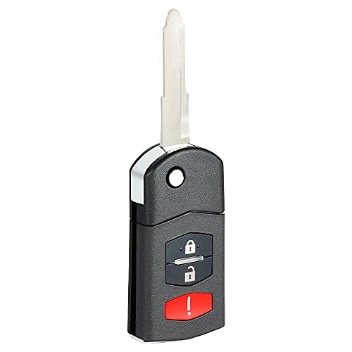 Keyecu Replace Flip Shell Remote Key Case Fob 3 Button For Mazda 3 5 6 RX8 CX5 CX7 CX9,(Empty Shells) - Image 5