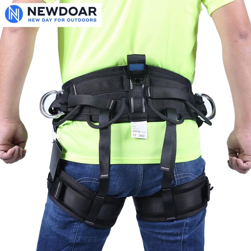 Newdoar Climbing Harness, Mountaineering Rock Climbing Harness, Half Body Harness for Rappelling Fire Rescuing Tree Climbing - Image 4