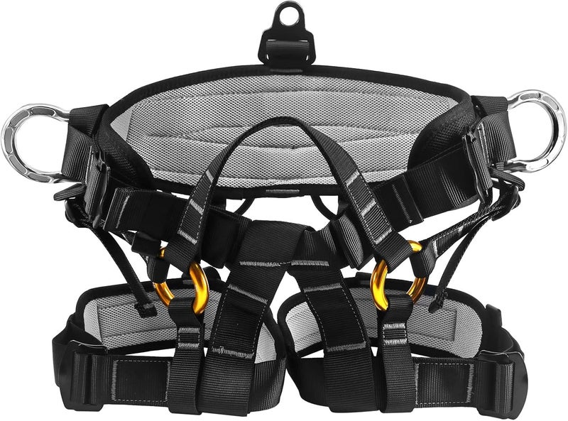 Newdoar Climbing Harness, Mountaineering Rock Climbing Harness, Half Body Harness for Rappelling Fire Rescuing Tree Climbing - Image 1