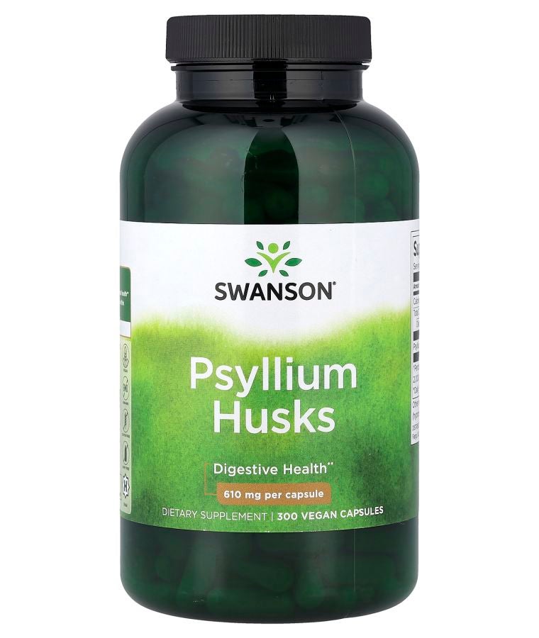 Psyllium Husks 610 mg 300 Vegan Capsules