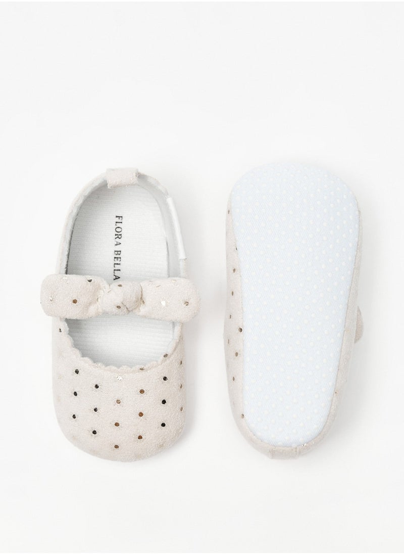 Girls Embellished Booties With Bow Detail And Elasticized Strap By Shoexpress