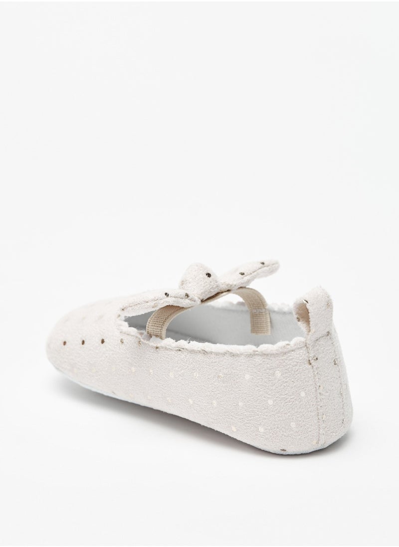 Girls Embellished Booties With Bow Detail And Elasticized Strap By Shoexpress