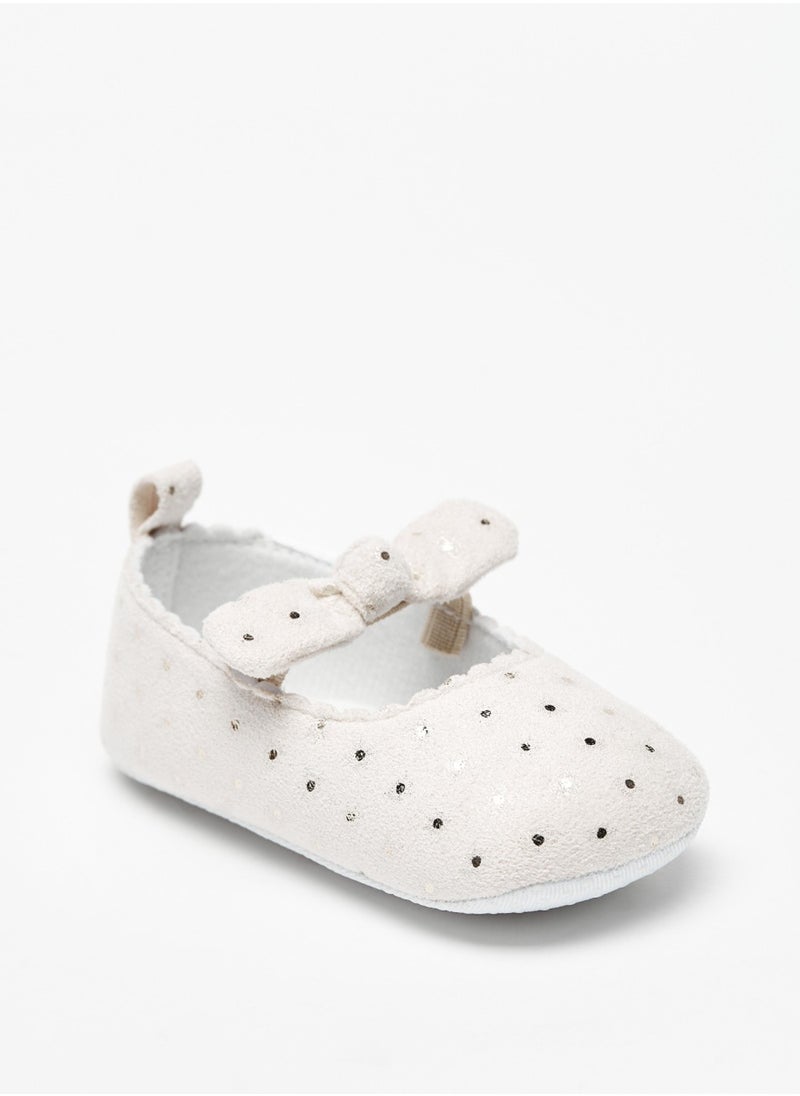 Girls Embellished Booties With Bow Detail And Elasticized Strap By Shoexpress