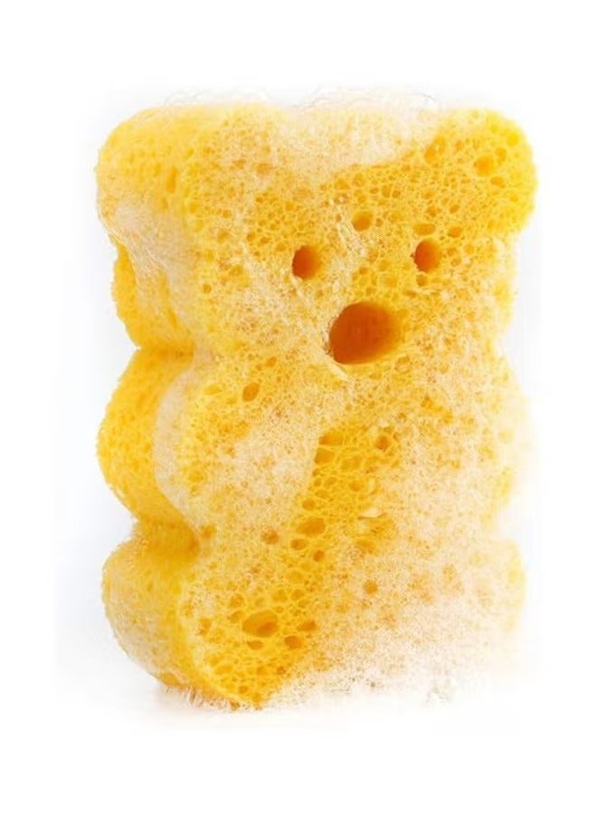 4-Piece Baby Bath Sponge, Toddler Foam Rub Shower Sponge, Soft Cotton Scrubber Bath Brush, Bath Foam Rub Shower Sponge for Toddler Infant Newborn - Image 4