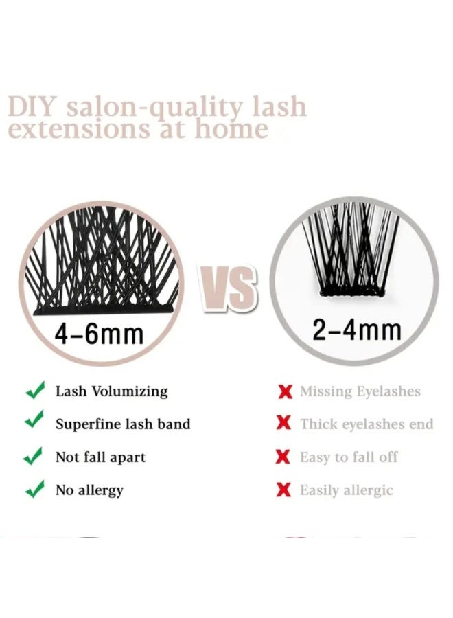 Eyelash Extensions - 120 Clusters Volume Individual Lashes Lash Extension - Image 4