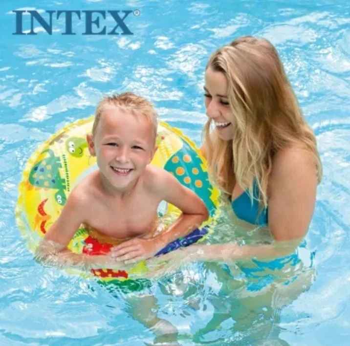 INTEX Children's Bagel with Colorful Beach Animals Figures 61 cm