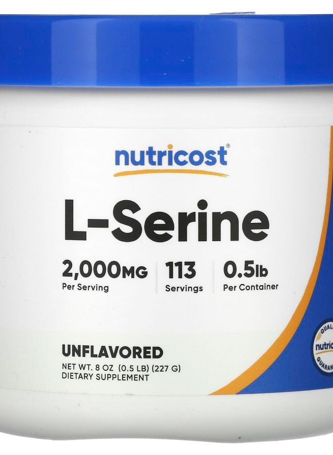 Nutricost L-Serine Powder Unflavored 8 oz (227 g)