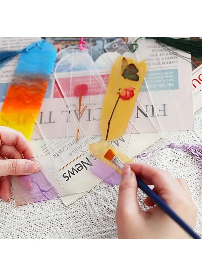 مجموعة العلامات الاكريليك للكتاب DIY 30 قطعة مع شرابات وصندوق تخزين هدايا لعشاق الكتب - Image 5