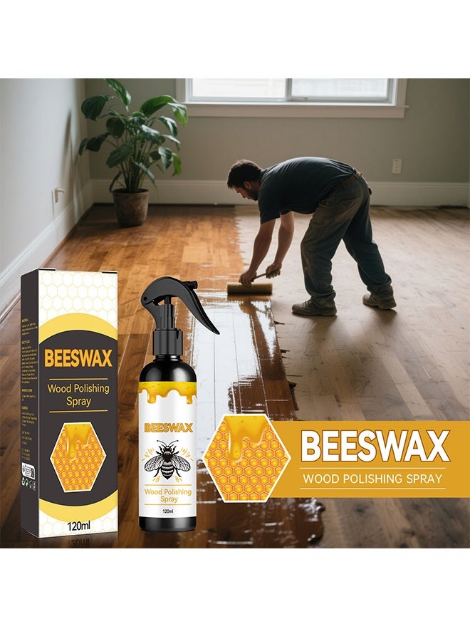 Jaysuing Wood Polishing Spray, Wood Furniture Polishing Beeswax Spray Furniture Floor Care Polishing, Beeswax Spray Cleaner, Beeswax Furniture Polish For Furniture Floor, for Furniture, Floor, Tables, Cabinets - Image 3