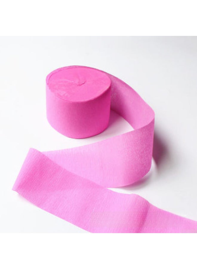 Lieyang Color Crepe Paper Roll 4.5*25 Holiday Party Wedding Party Supplies Long Pleated Paper Venue Layout - Image 1