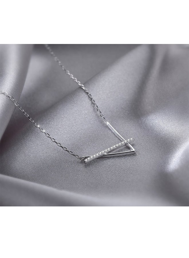 Depend V-Shaped Pendant Necklace For Women And Girls Trendy Fashion Accessories With A Unique Minimalist Vibe Fashion Jewelry Dress Accessories - Image 4