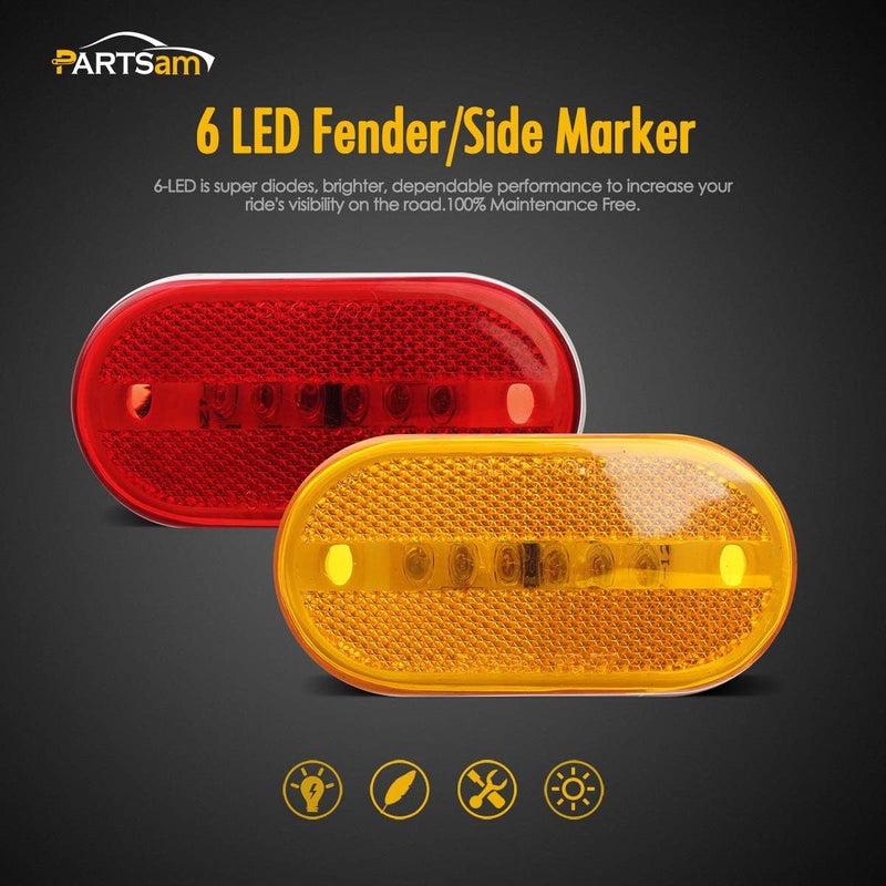 Partsam 4x LED Side Marker Light Set - Image 2