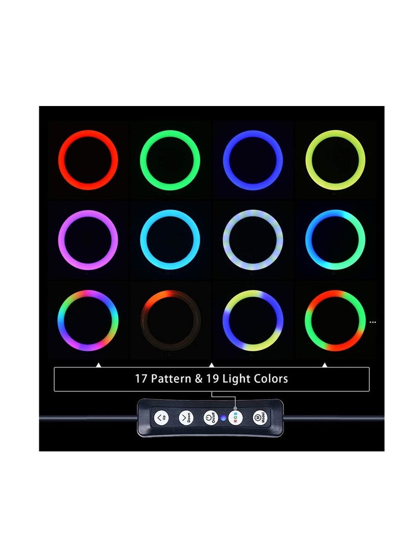 Mistaha RGB LED Selfie Ring Light with USB – Phone Clip Photographic Lighting for Photography, Video, and Makeup - Image 2