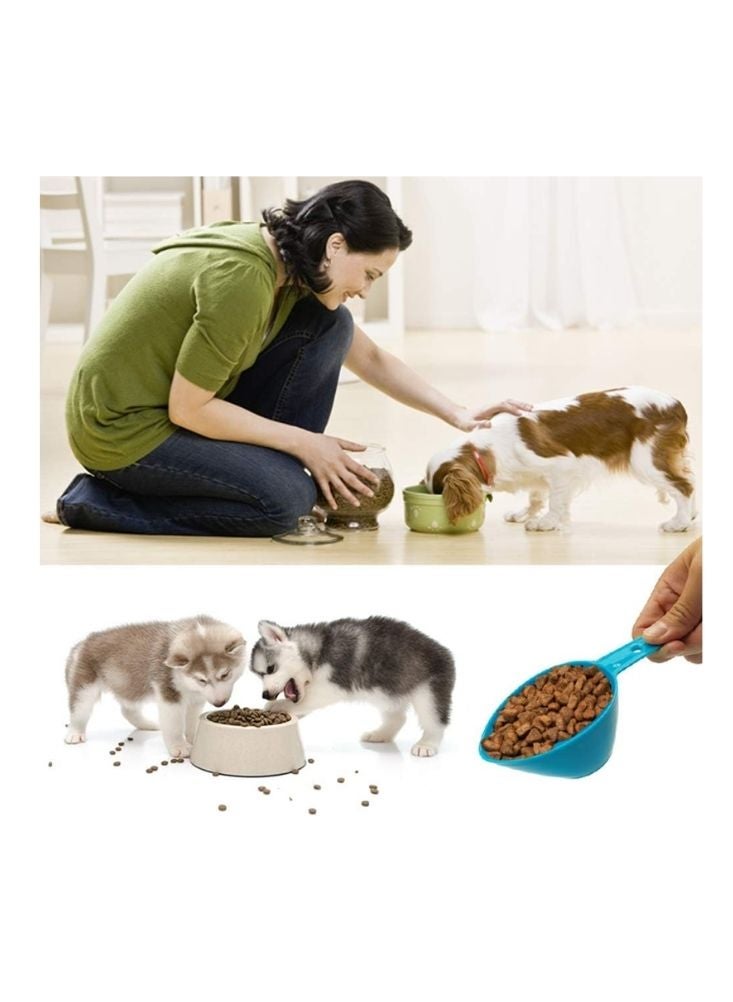 بت مغرفة طعام الحيوانات الأليفة - كوب قياس بلاستيكي متين لطعام الكلاب والقطط - Image 5