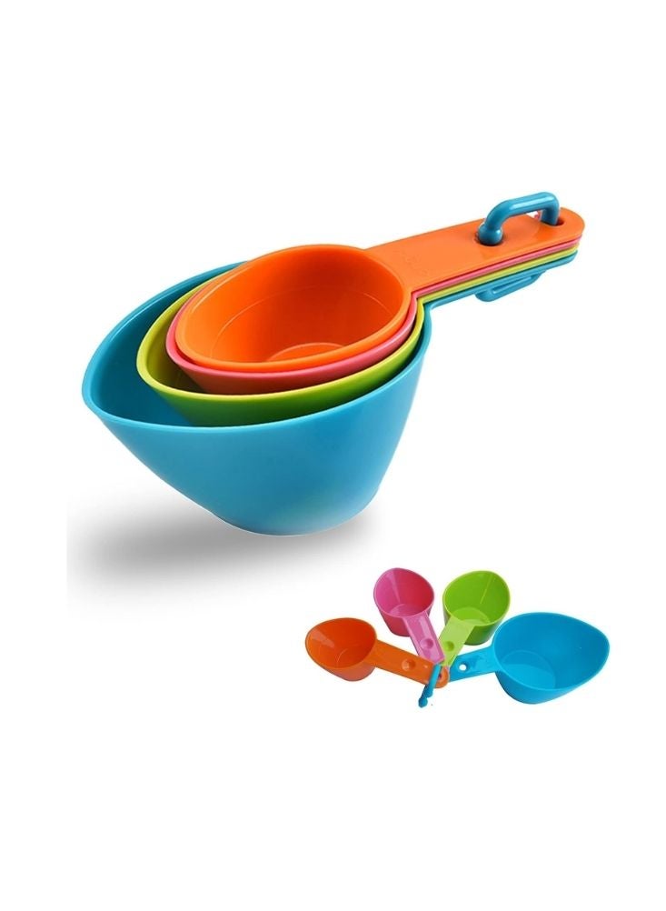 بت مغرفة طعام الحيوانات الأليفة - كوب قياس بلاستيكي متين لطعام الكلاب والقطط - Image 1