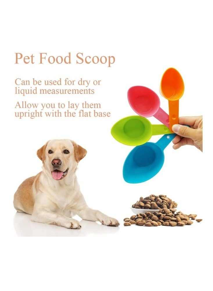 بت مغرفة طعام الحيوانات الأليفة - كوب قياس بلاستيكي متين لطعام الكلاب والقطط - Image 4