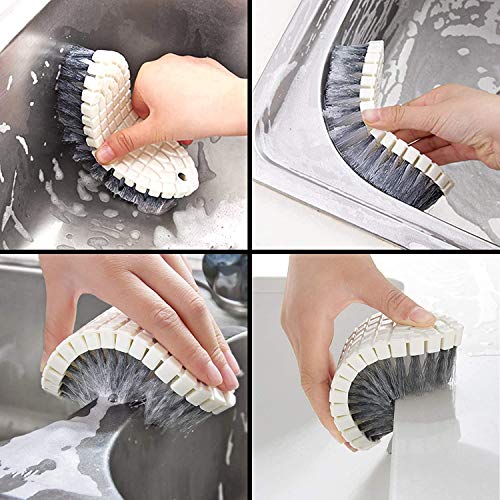 HEXONIQ® Flexible Cleaning Brush Multi-Purpose Soft Bendable Brush for Clothes Shoes Kitchen Sink Pots Dishes Bowls Tiles and Stove Household Flexible Cleaning Brushes (Pack of 1) - Image 3