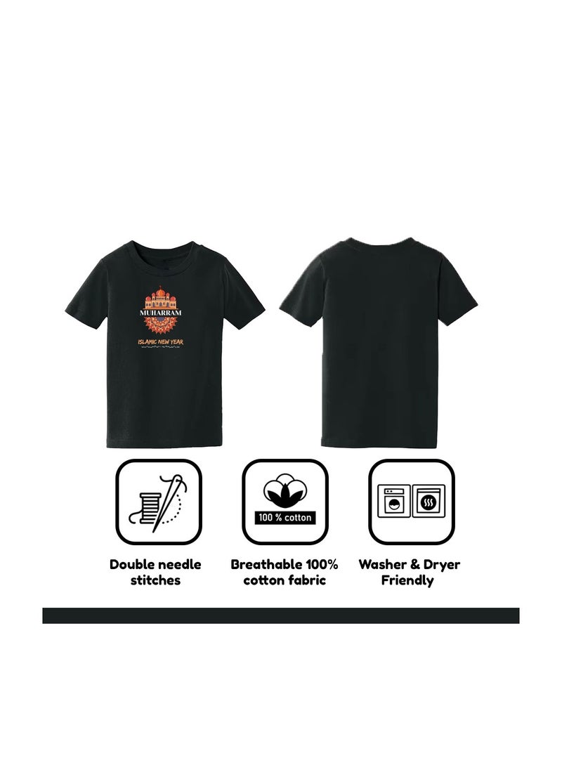PRINTSHOP4ME - Islamic New Year Women's T-Shirt–Half Sleeve Round Neck Cotton Tshirt-Soft&Breathable Fabric Ideal For Daily Wear&Special Occasions - Image 1
