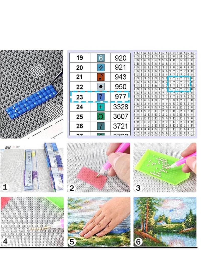 STRATEG DIY 5D Round Diamond Painting Craft Kits Multicolor - Image 4