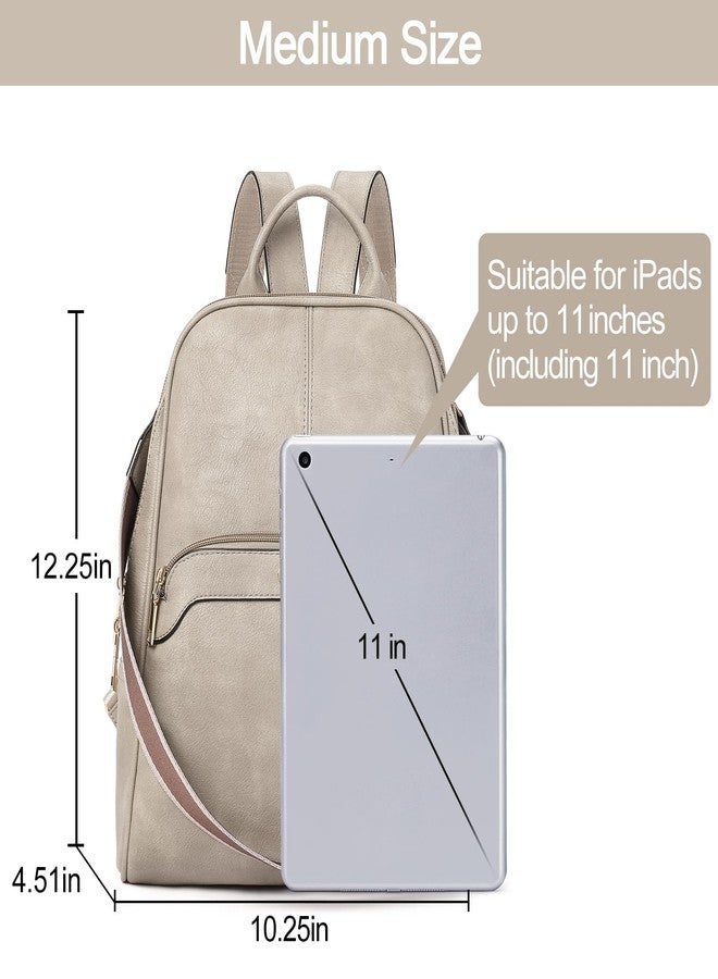 CLUCI Small Backpack for Women, Womens Backpack PU Backpack Purse for Women Leather Convertible Travel Backpack Shoulder Bags - Image 3