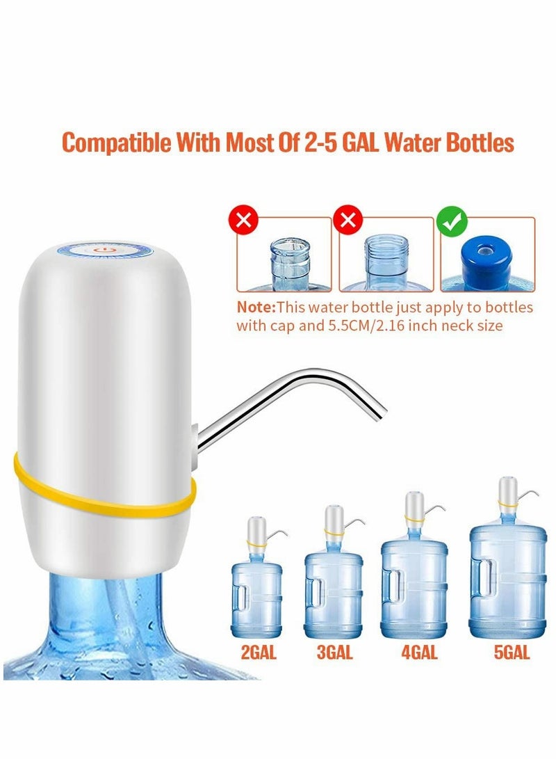 SYOSI Water Bottle Pump 5 Gallon Water Dispenser USB Charging Automatic Water Bottle Dispenser Portable Electric Drinking Water Pump Switch - Image 3